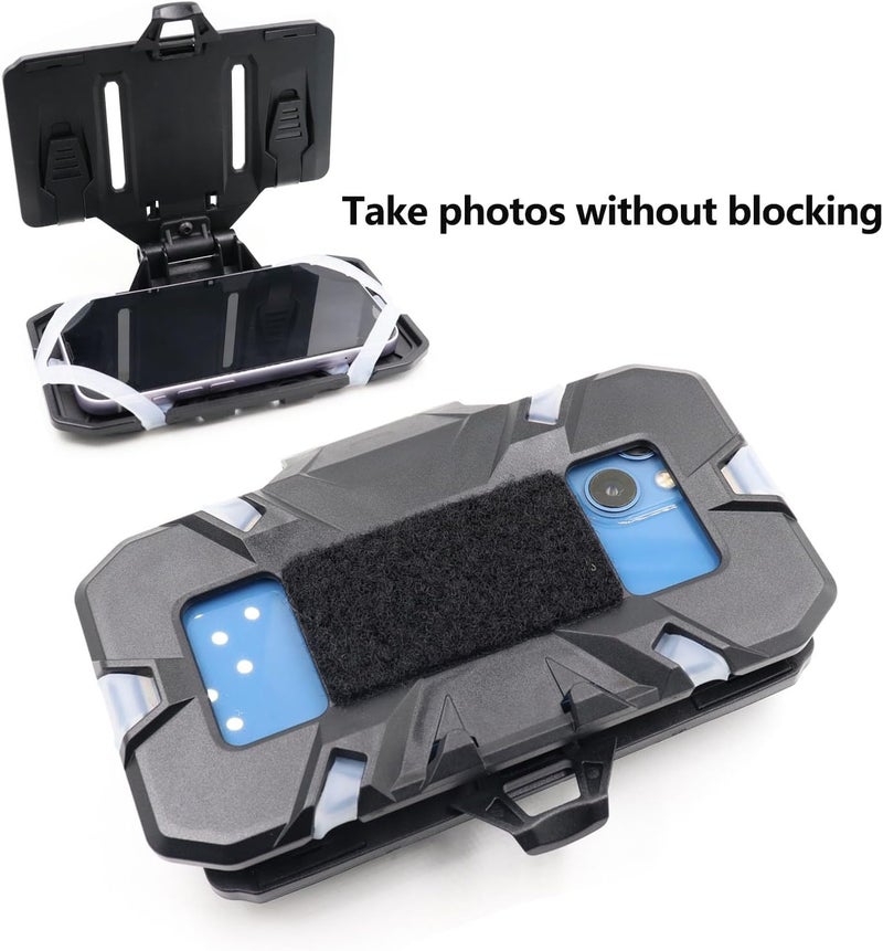 LThyzszb Tactical Plate Carrier Phone Mount Vest Phone Holder, Universal Phone Chest Mount for Screen Size 4.7"-6.7" - Image 3